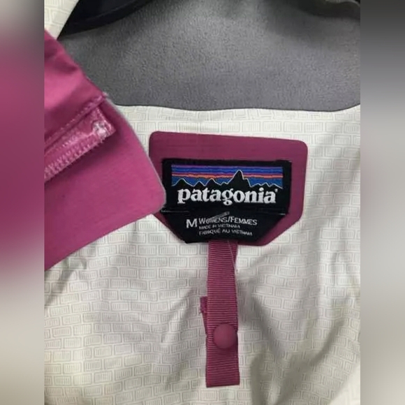 Patagonia Purple Pink Gray Torrentshell Hooded Full Zip Rain Jacket Size Medium - Picture 7 of 8